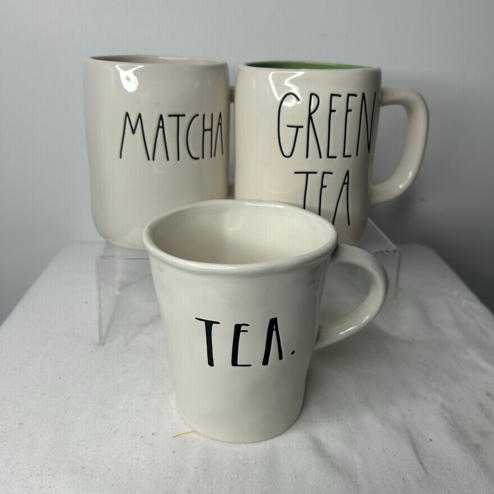 Rae Dunn Artisan Collection by Magenta 3-piece tea-themed mug set