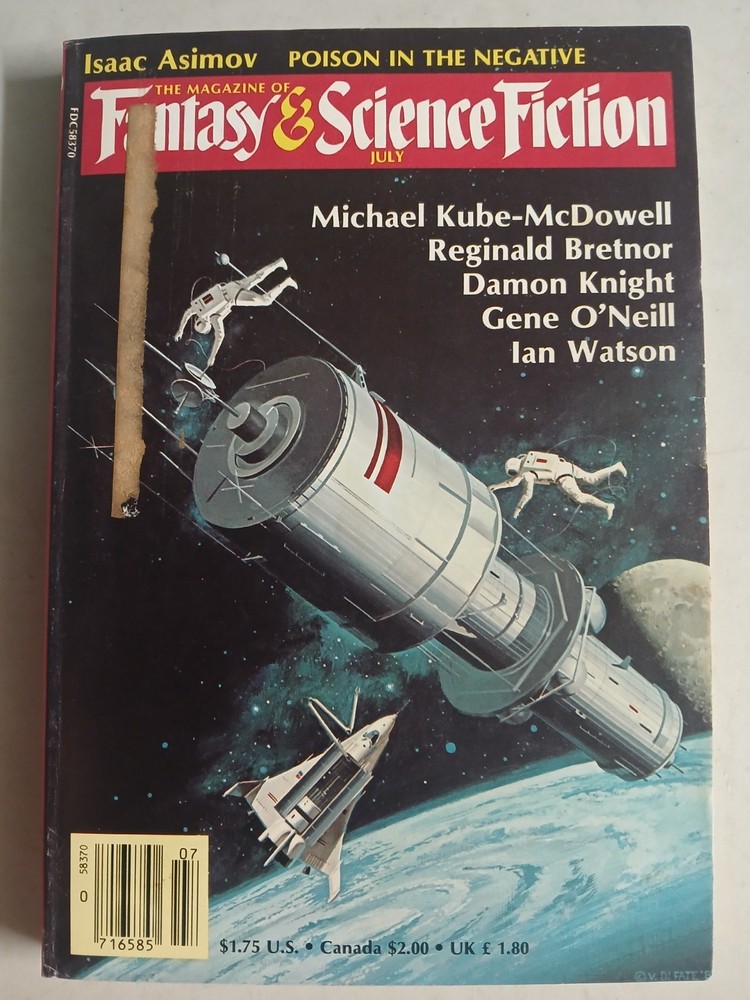 Fantasy & science Fiction--July 1985 Vol 69 No 1---very good