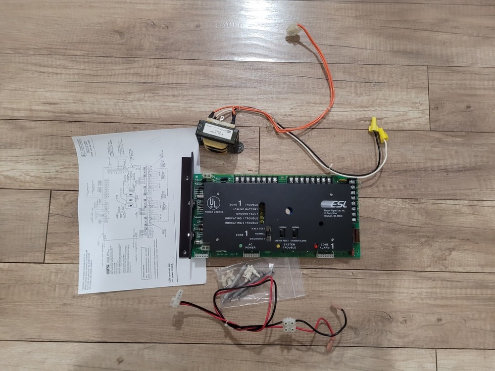 FIRE ALARM CONTROL PANEL ESL-1500. ONLY BOARD.