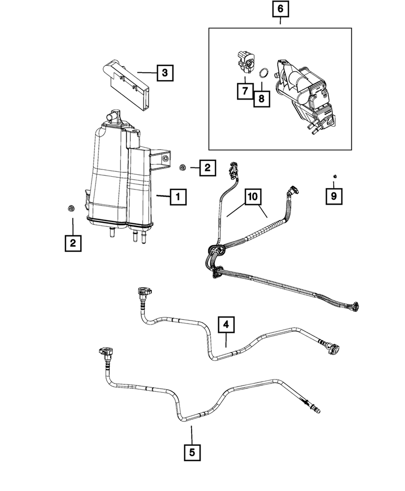 Genuine Mopar Vapor Canister 52030397AF