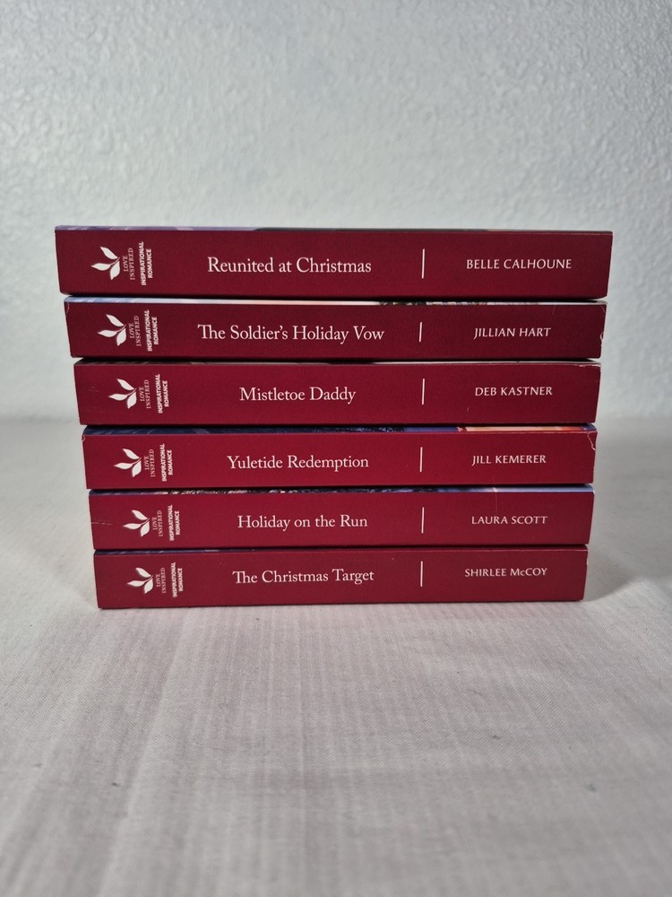 Love Inspired Christmas Inspirational Romance Large Print Lot of 6 Paperback