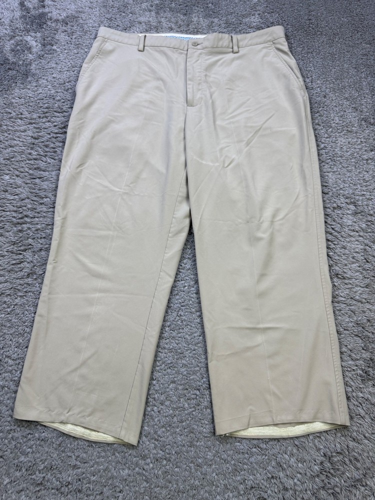 FootJoy Pants Men 42x28 Beige Athletic Fit Stretch Performance Casual Golf Chino