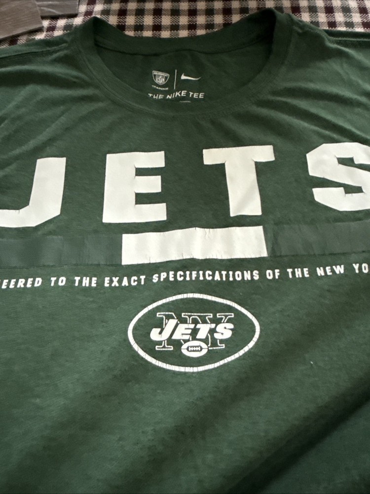 New York Jets Men's Green Nike NFL T-Shirt - Size Large Dri Fit