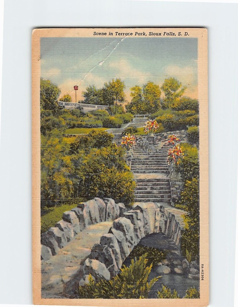 Postcard Scene in Terrace Park Sioux Falls South Dakota USA