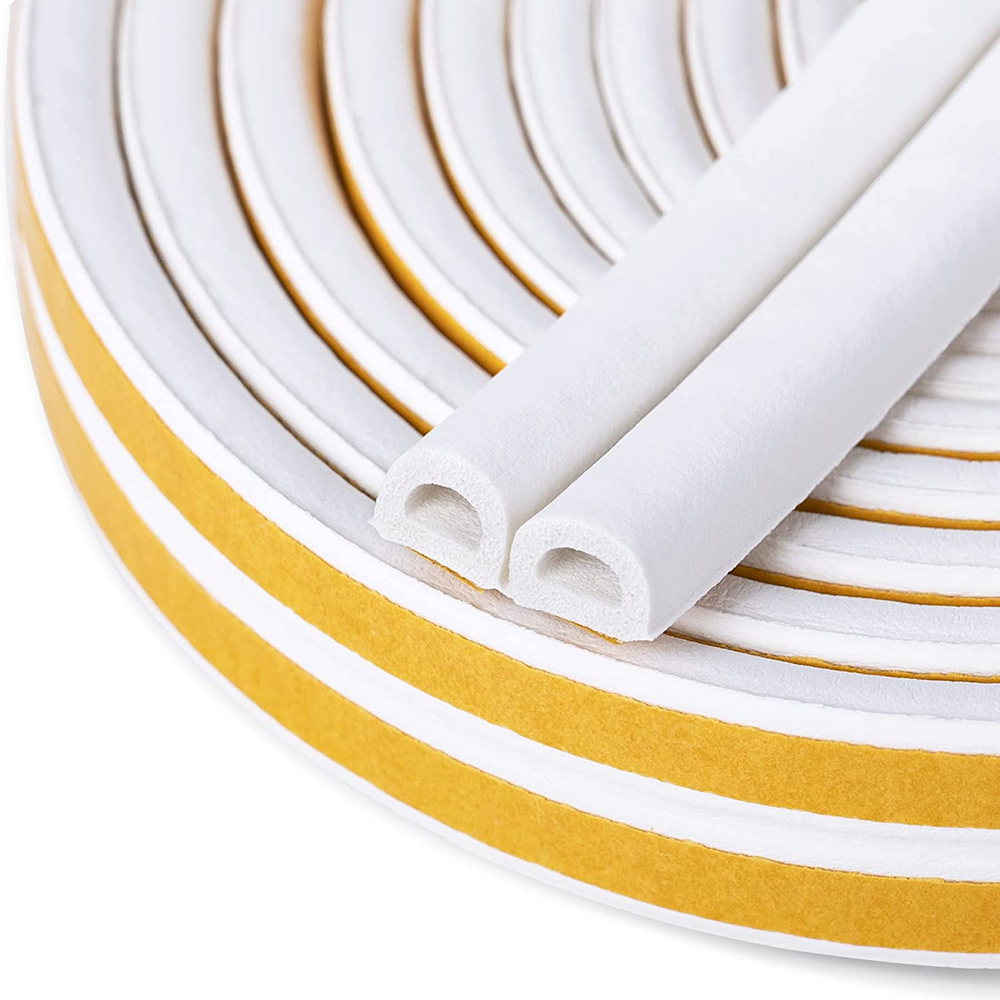 Self-adhesive weather stripping seal for doors and windows with soundproof insulation