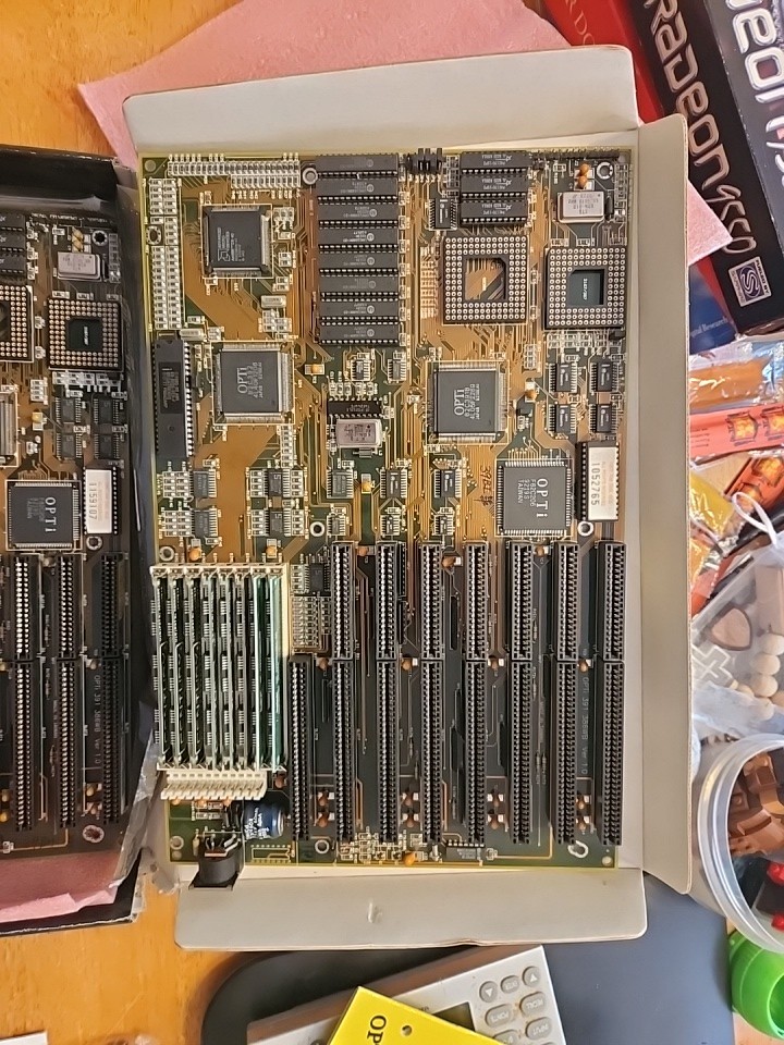 Vintage 1987 Opti AMI 386C BIOS Motherboard