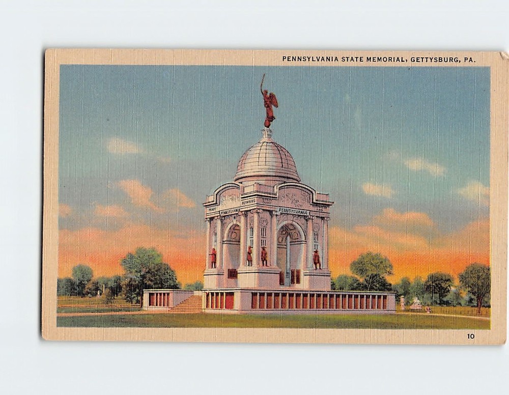 Postcard Pennsylvania State Memorial Gettysburg Pennsylvania