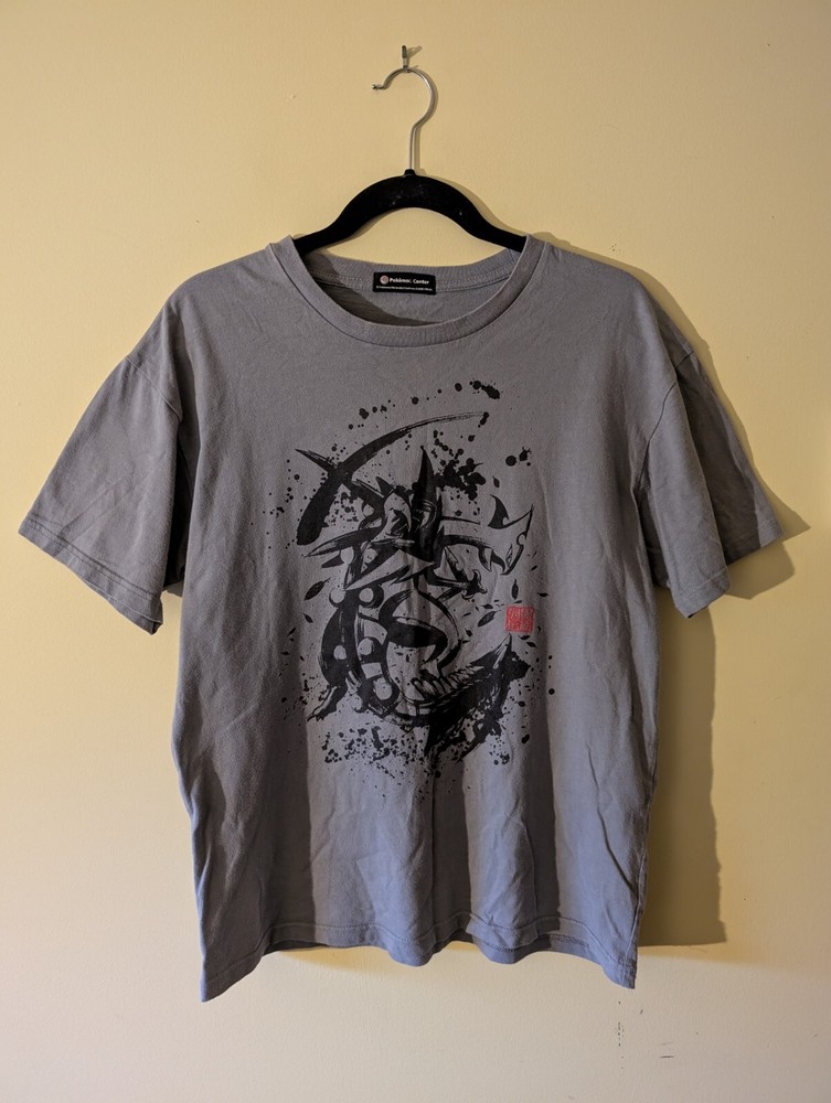 Pokemon Center Sumie Retsuden Mega Sceptile Promo T Shirt Grey Size Medium