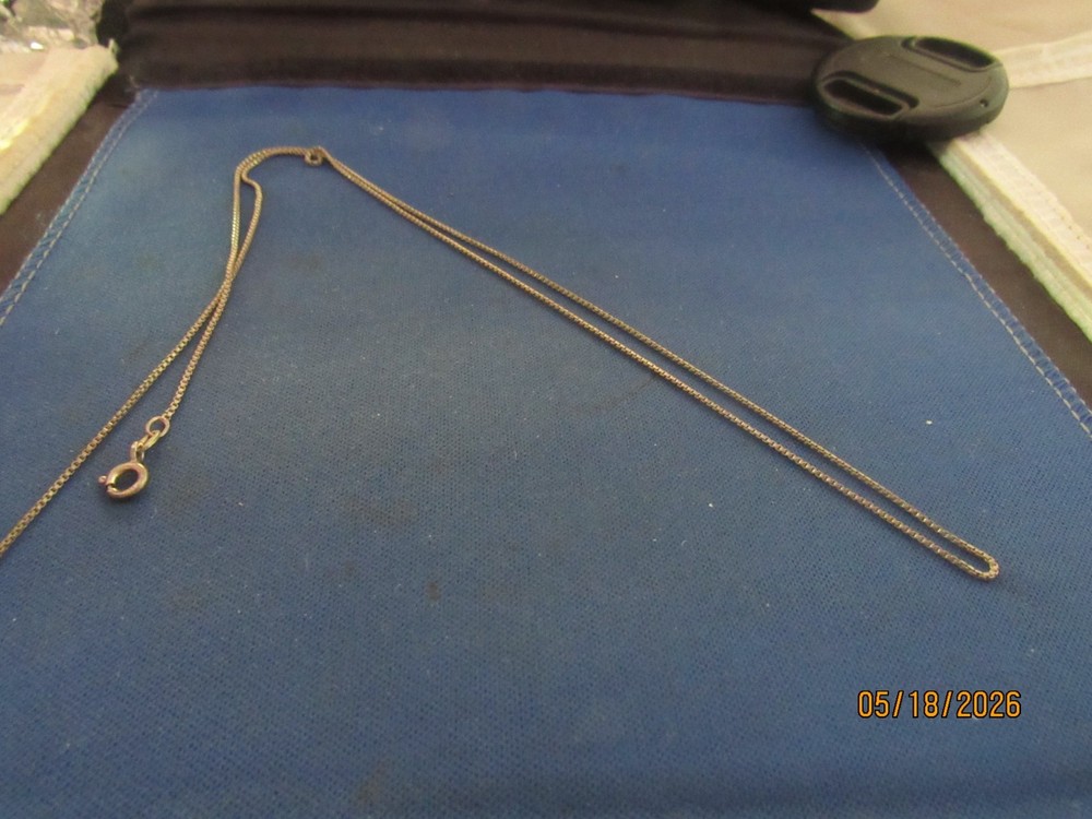 Vintage Sterling Silver Italy Chain Necklace 24