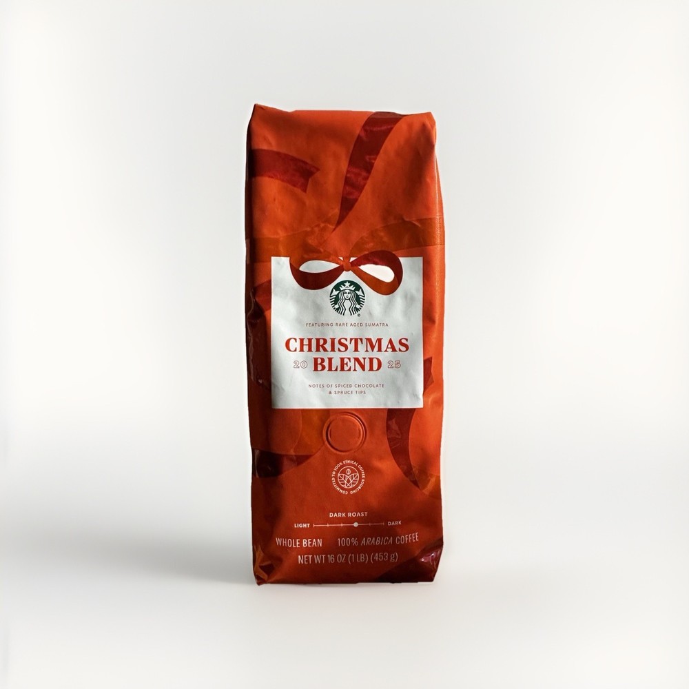 Starbucks Christmas Blend 2025 – Whole Bean Coffee (16 oz / 1 lb)