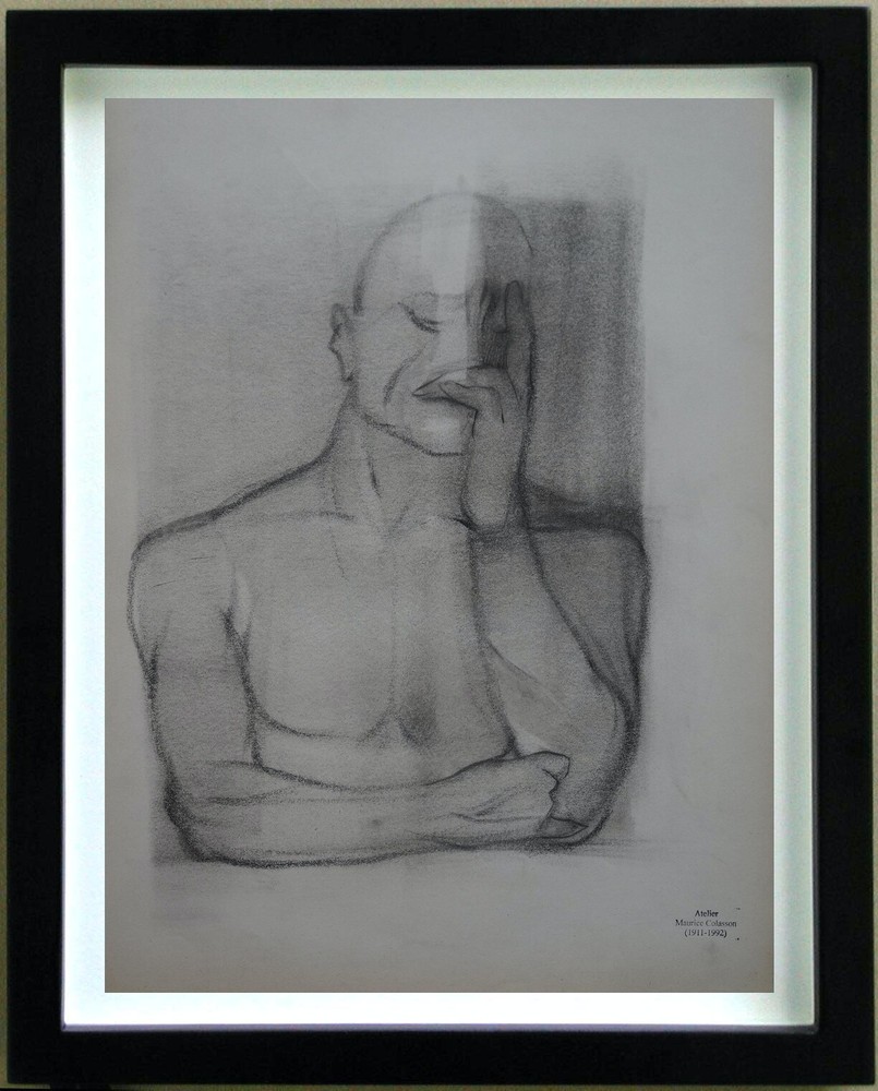 Charcoal Character Study Stamp by Maurice Colasson 1911-1992