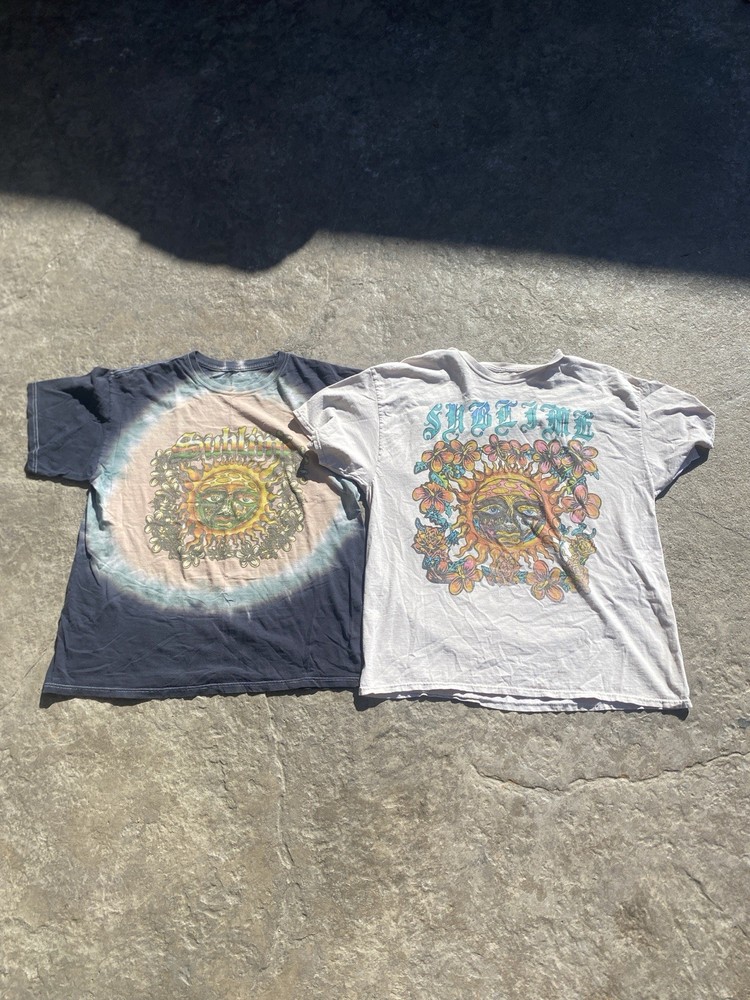 2 1990’s Sublime Concert Tee Shirts Size Large Vintage Single Stitch Rare USA