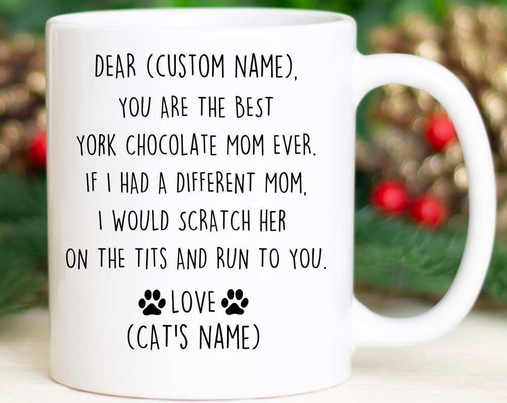 York Chocolate Mom Birthday Gift York Chocolate Mom Christmas Gift York Cat Mom