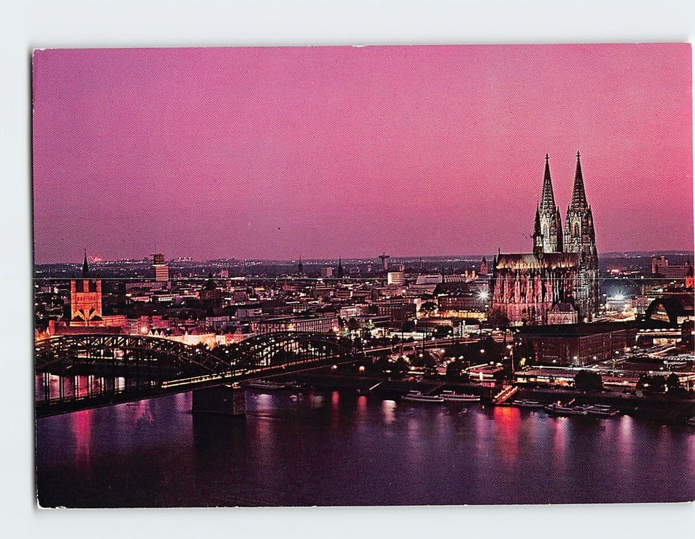Postcard BLick auf den Dom Cologne Germany