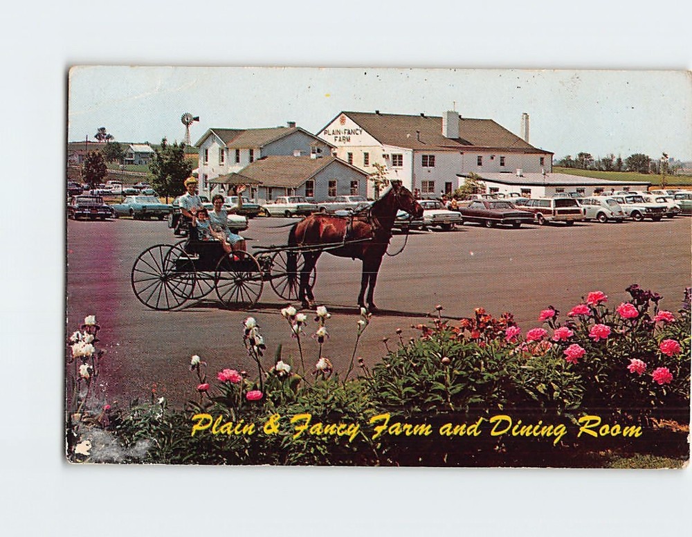 Postcard Plain & Fancy Farm & Dining Room Pennsylvania USA