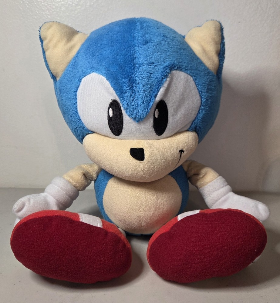 Sonic The Hedgehog Plush Sega Character Stuffed Toy 10” Blue