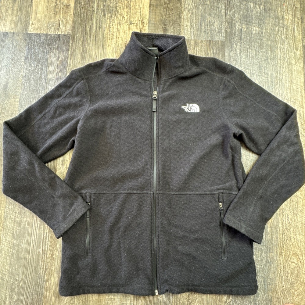 The North Face Black Full Zip Hard Fleece Pullover Jacket Men’s Large