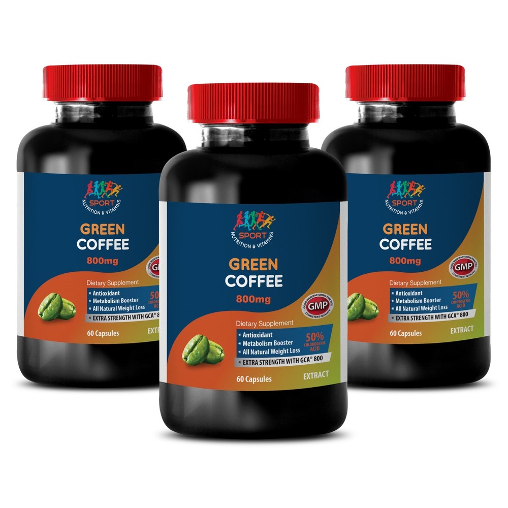 blood sugar support supplements - GREEN COFFEE GCA 800MG 3B - green coffee bean