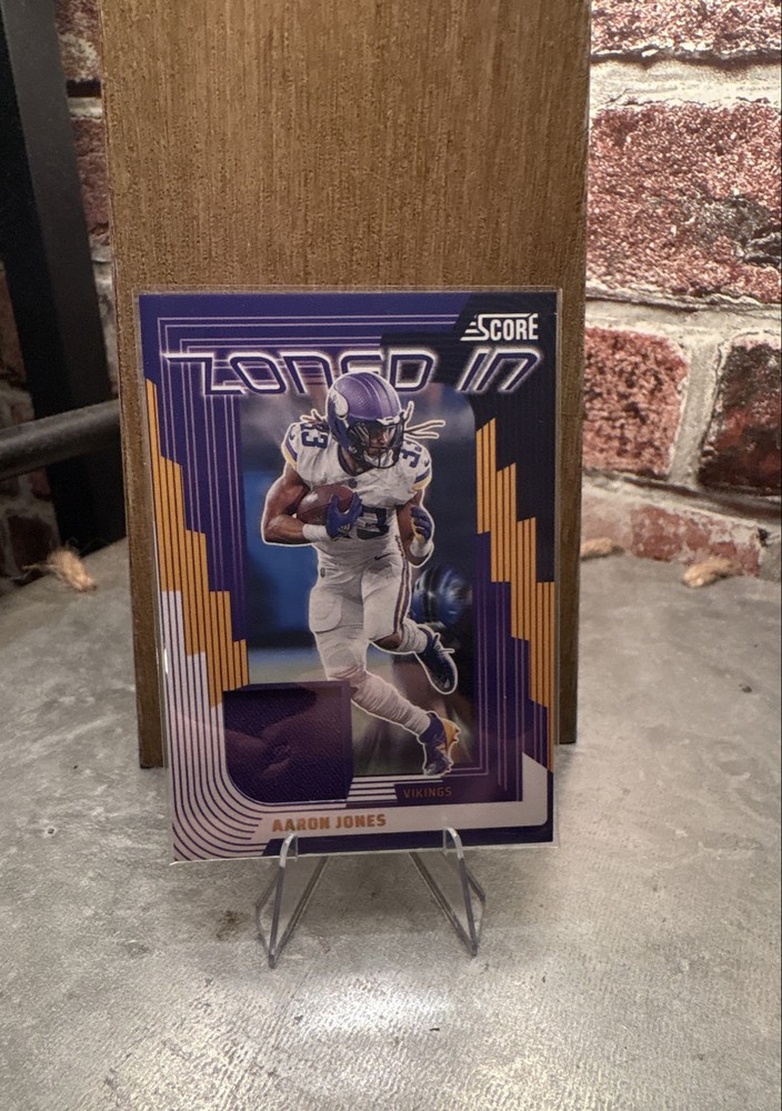 2025 Score - Zoned in Aaron Jones #ZON-AJS Jerseys (MEM)