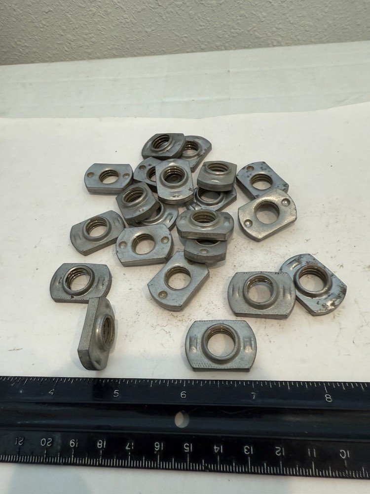 New Qty (20) RN 4418 Buckeye 1/2-13 Weld Nuts, Dual Rib Projection