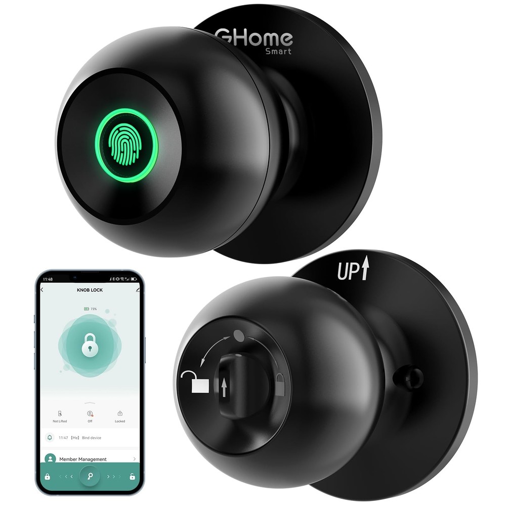 Smart Fingerprint Door Lock – 3-in-1 Keyless Entry with App & Key Access