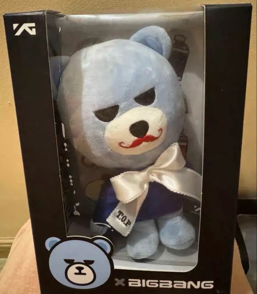 KRUNK x BIGBANG Official YG Bear Plush toy T.O.P Version Blue DOOM DADA unopened