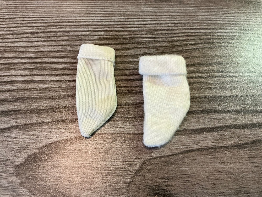Mattel Barbie Doll Clothes white Socks Pair Set Lot # 2