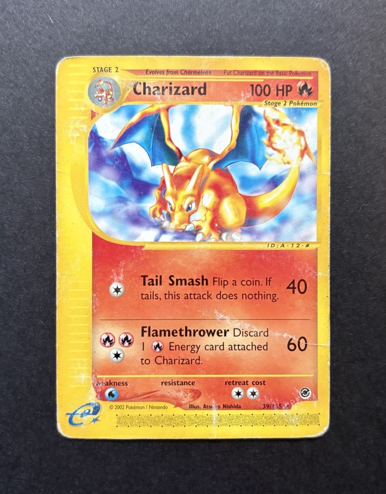 Pokemon Charizard 39/165 Expedition Base Set 2002 Damaged Played