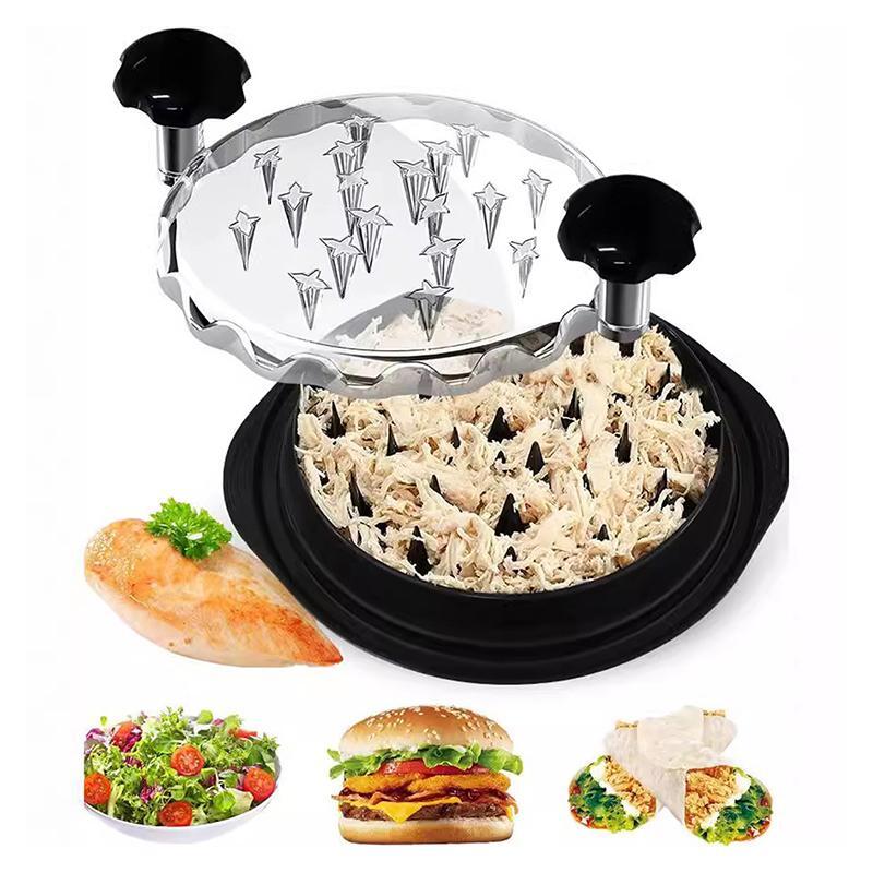 Upgrade Chicken Shredder Meat Shredding Grinder Machine with Lid Kitchen Tools