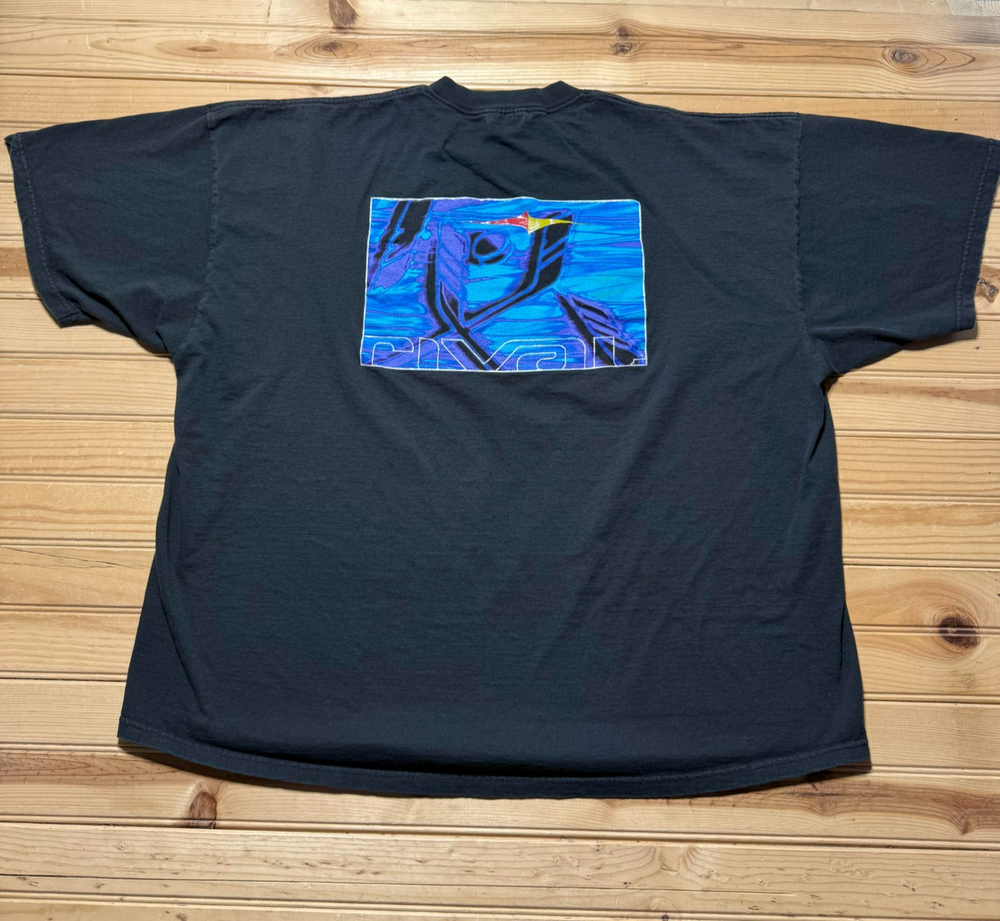 Vintage 90s Rival Hockey Athletic Short Sleeve Crewneck T-Shirt USA - Size XXL