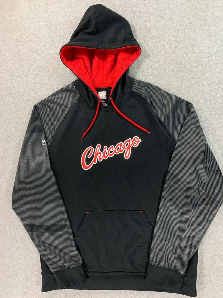Chicago Bulls Hardwood Classics NBA Basketball Hoodie Sweatshirt (Men's Large)