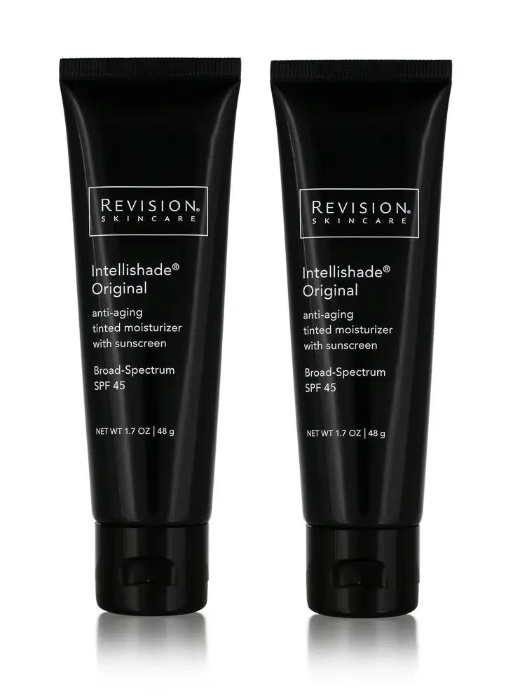2 Pack Revision Skincare Intellishade Original Tinted Moisturizer SPF 45 1.7 oz.