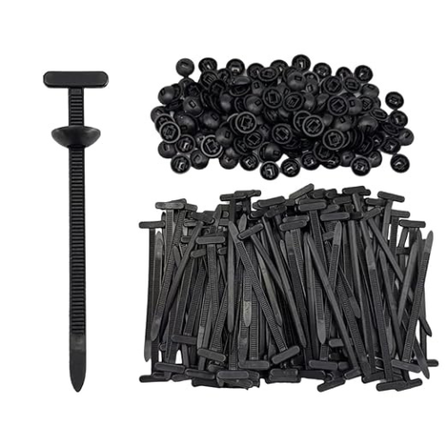 145Pcs Heavy-Duty Nylon Car Cable Ties for Secure Fastening