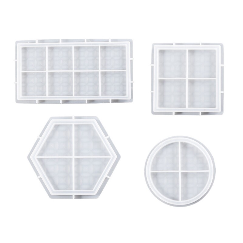 Silicone Epoxy Resin Molds for Small Fruit Dishes with Textured Finish  