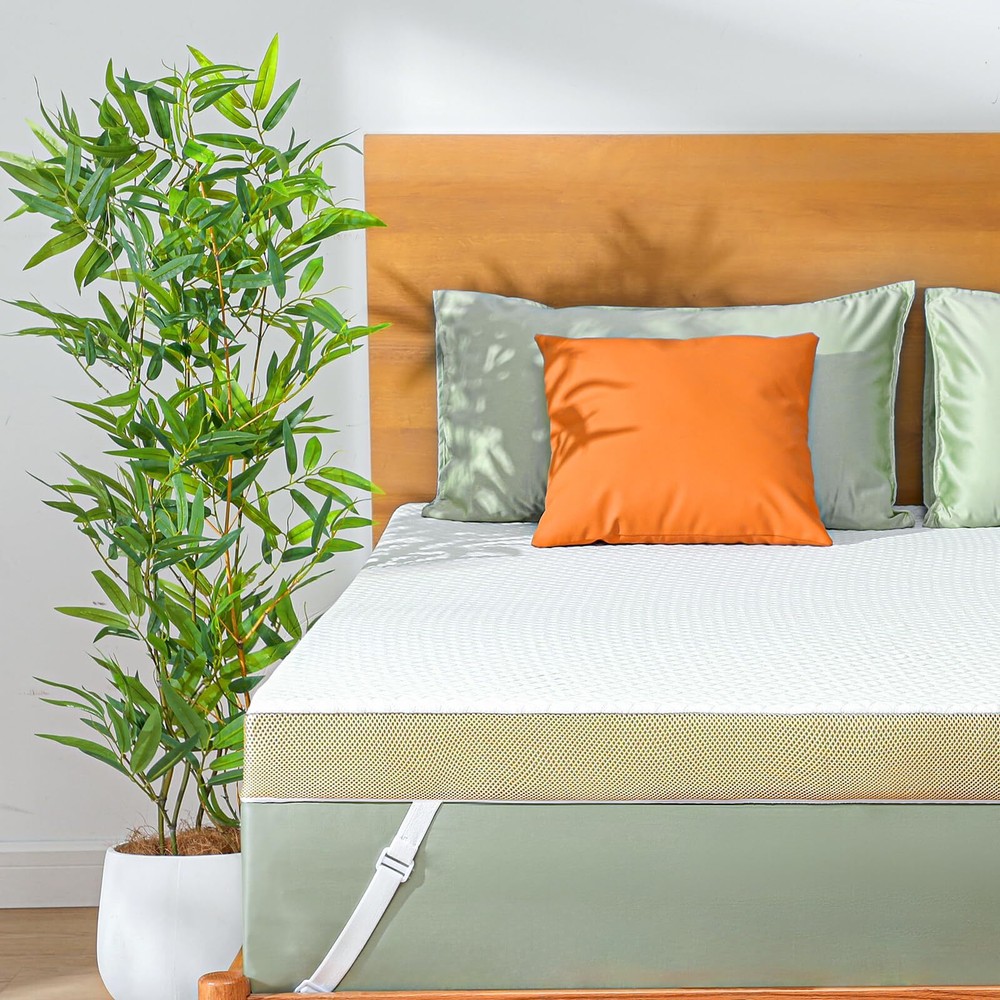 Queen Size Memory Foam Mattress Topper, 3 Inch Cooling Gel Infused Mattress T...