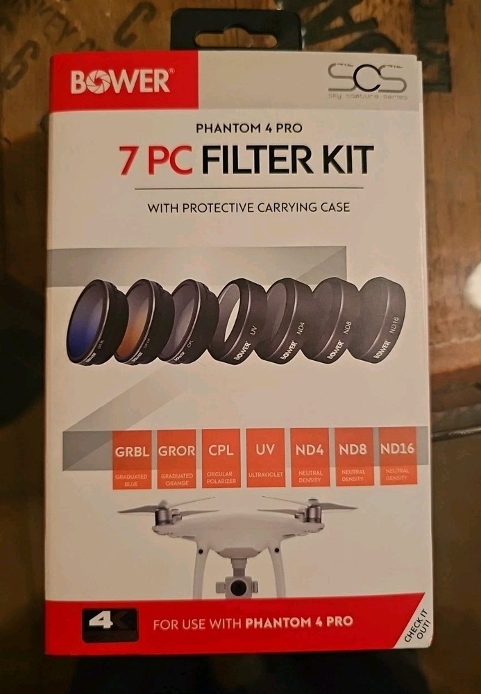 Bower Sky Capture 7-Piece Lens Filter Kit for Phantom 4 Pro