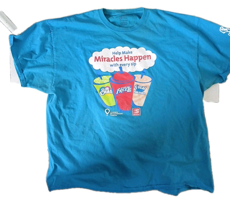 Children's Miracle Network/Speedway TShirt. Size XXL Turquoise