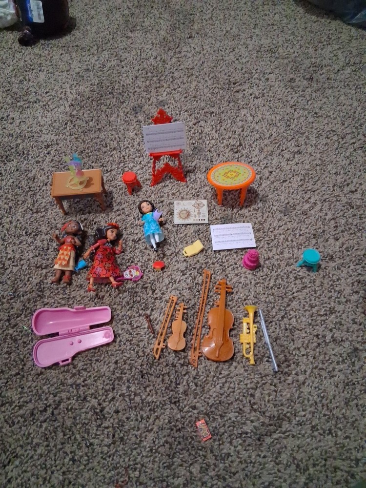 Barbie Doll Musical Instrument Violin Bass Viola Trumpet And More Lot