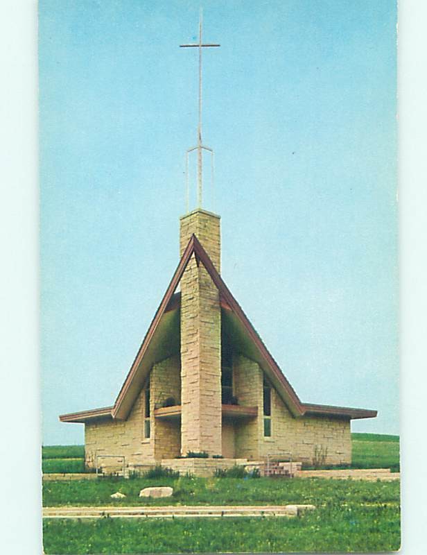 Pre-1980 CHAPEL AT 4H CLUB Rock Springs 4-H Camp In Junction City KS c3652