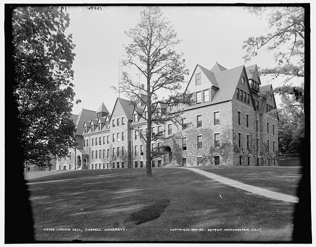 Photo:Lincoln Hall Cornell University Ithaca NY c1900
