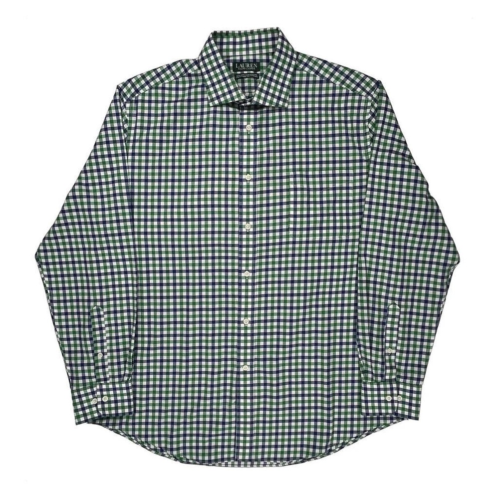 Ralph Lauren Checked Shirt - XL Green Cotton