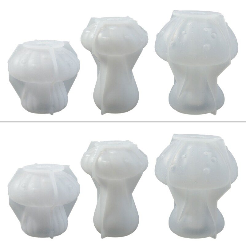 Smooth Silicone Mushroom Molds for DIY Crafts and Decor