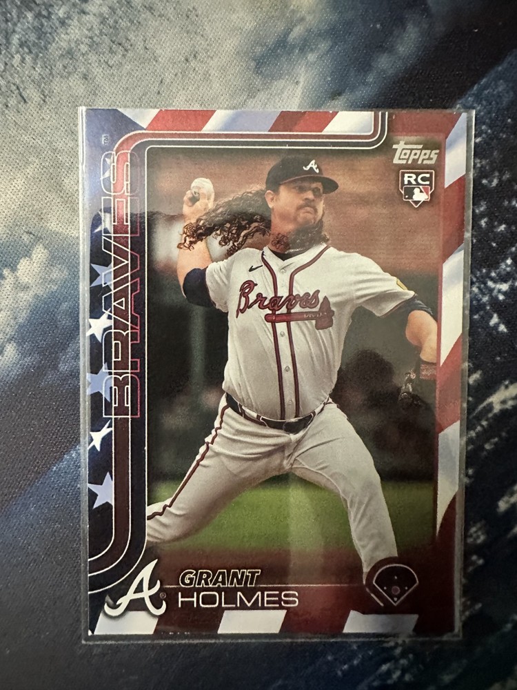 Grant Holmes RC 2025 Topps Series 2 #414 Independence Day /76