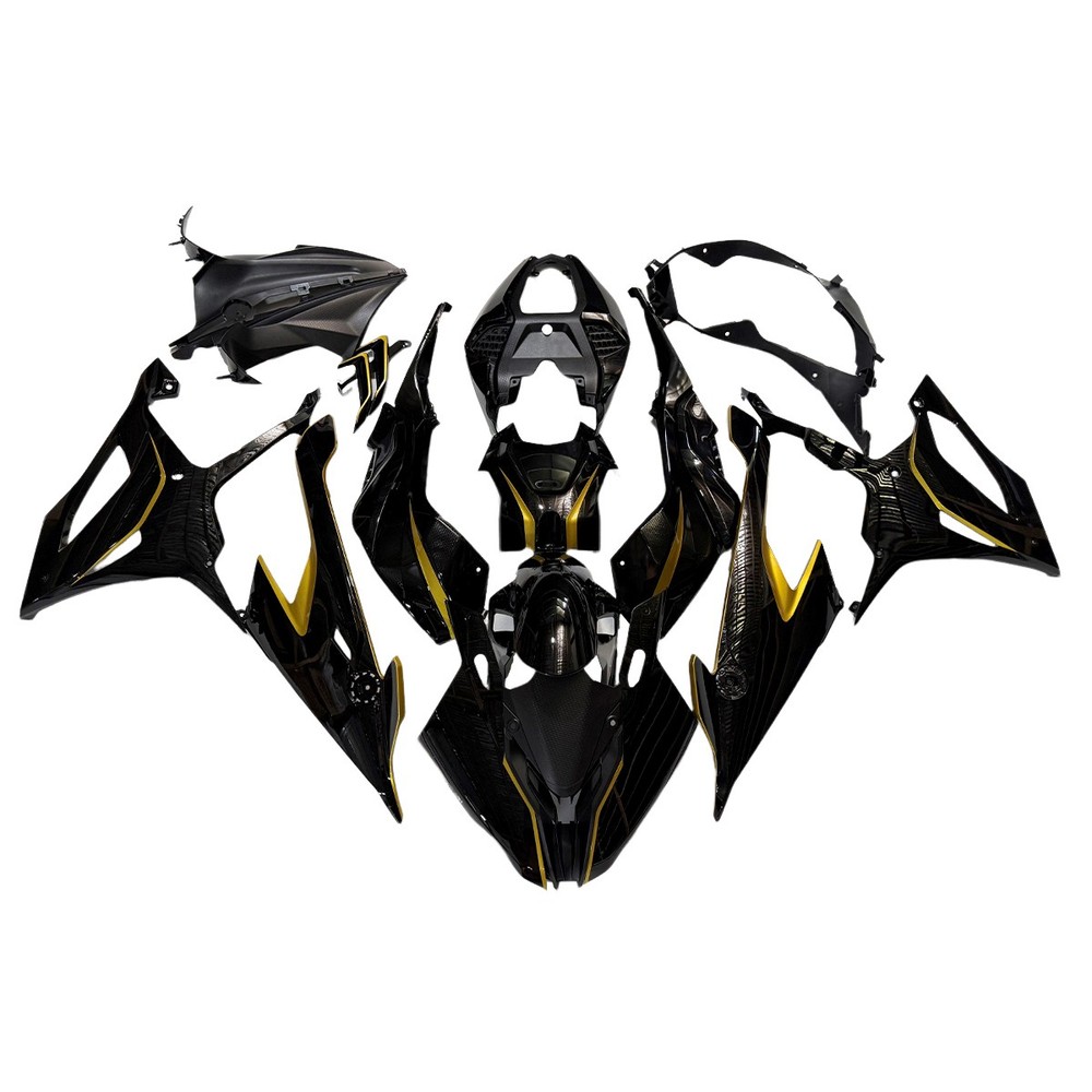 Yellow Black Fairing Kit for 2019-2022 BMW S1000RR Plastic Injection Bodywork