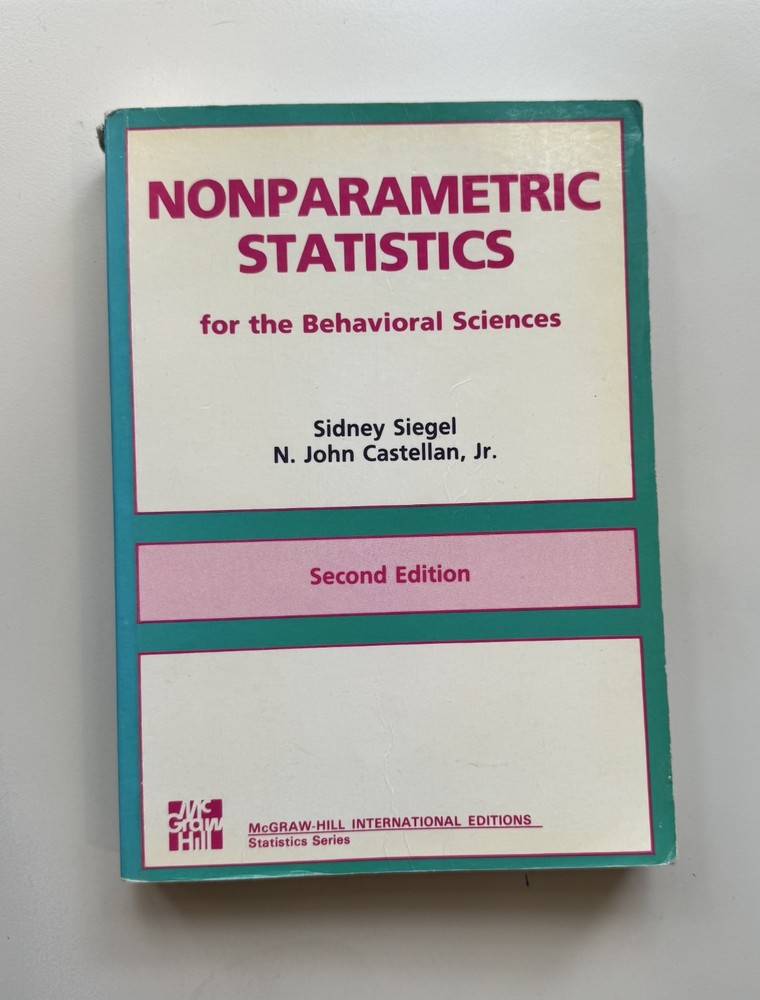Nonparametric Statistics for the Behavioral Sciences 2nd Edition