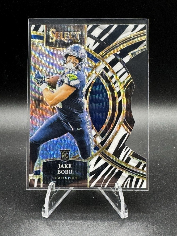 2023 Panini Select Jake Bobo Premier Level Die Cut Zebra SSP Case Hit RC  #149