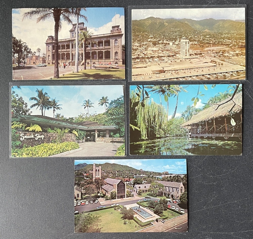 HONOLULU Hawaii Vintage Postcard Lot