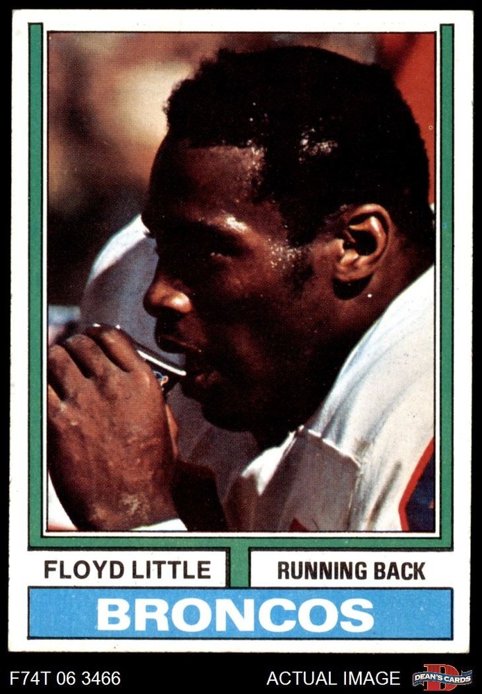 1974 Topps #10 Floyd Little Broncos HOF 6 - EX/MT