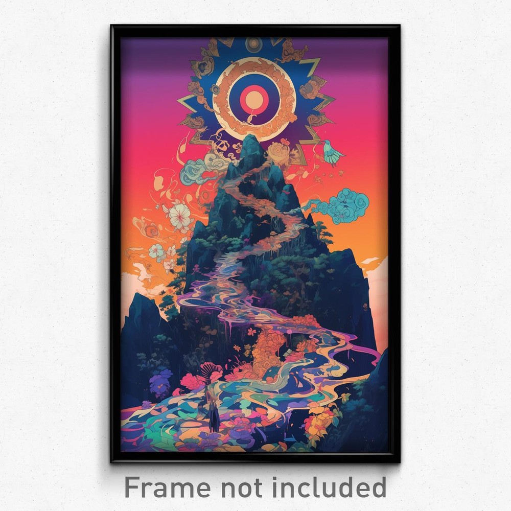 Vintage Thai Movie Poster - Mountainous Crossing Retro Film Art Print