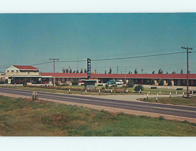 Unused Pre-1980 OLD CARS & MOON MIST MOTEL Meade Kansas KS : clearance u2337@